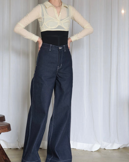 STRETCH TAFFETA LAYERED BRA TOP SHIRT