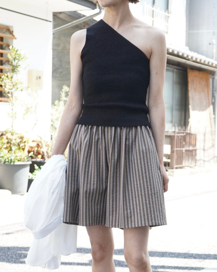 WASHI PAPER ASYMME TRICAL TOP