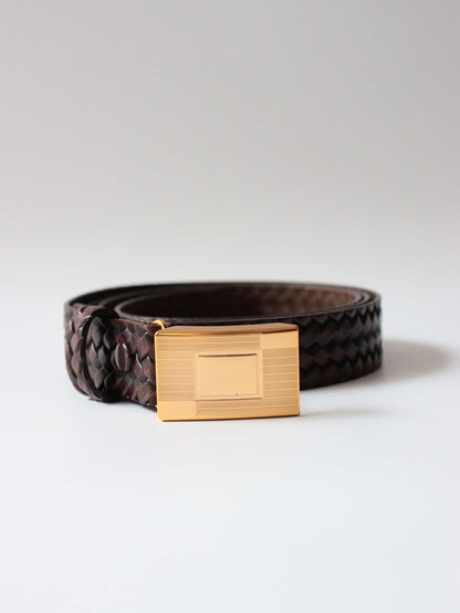 Lot.021 BASKETWEAVE PATTERN BELT