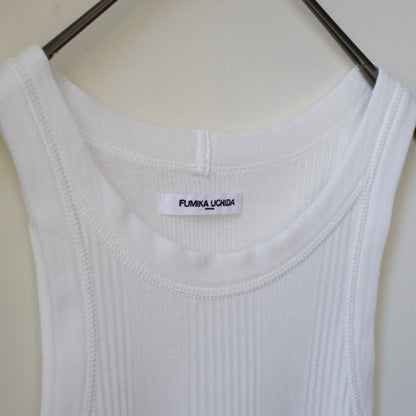 FUMIKA_UCHIDA / NEEDLE DRAWING TANK TOP