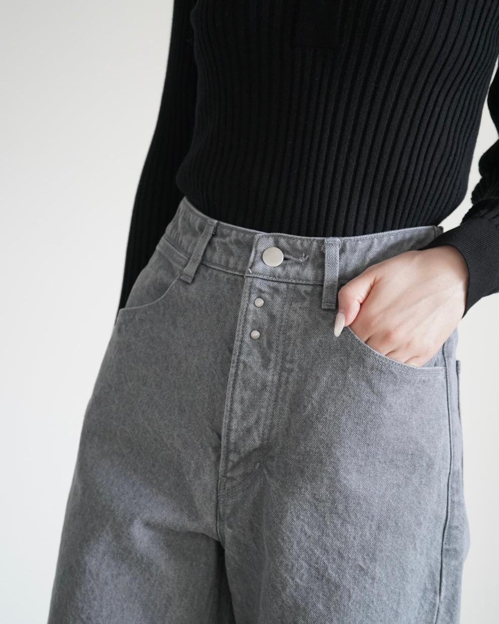 14OZ DENIM WIDE PANTS