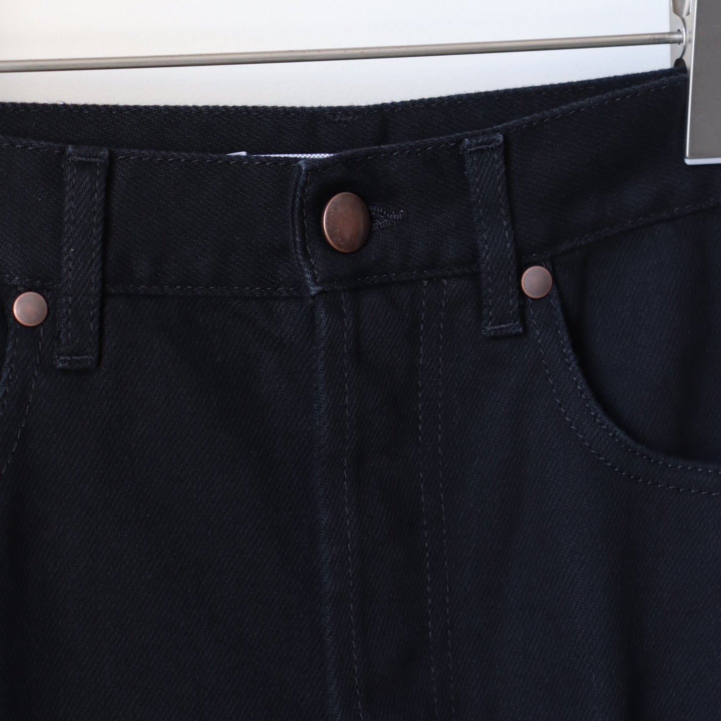 HIGH WAISTED BLACK DENIM