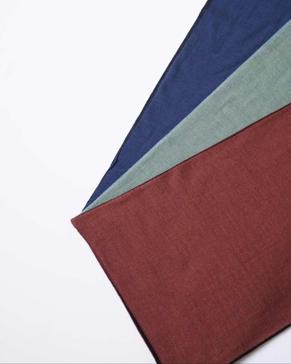 SILK CASHMERE DOUBLE SCARF