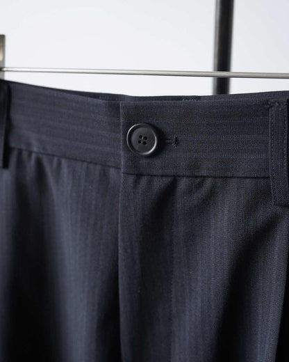 DOUBLE PLEATED WIDE PANTS