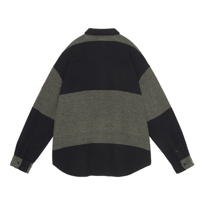 STRIPE FLANNEL BIG SHIRT
