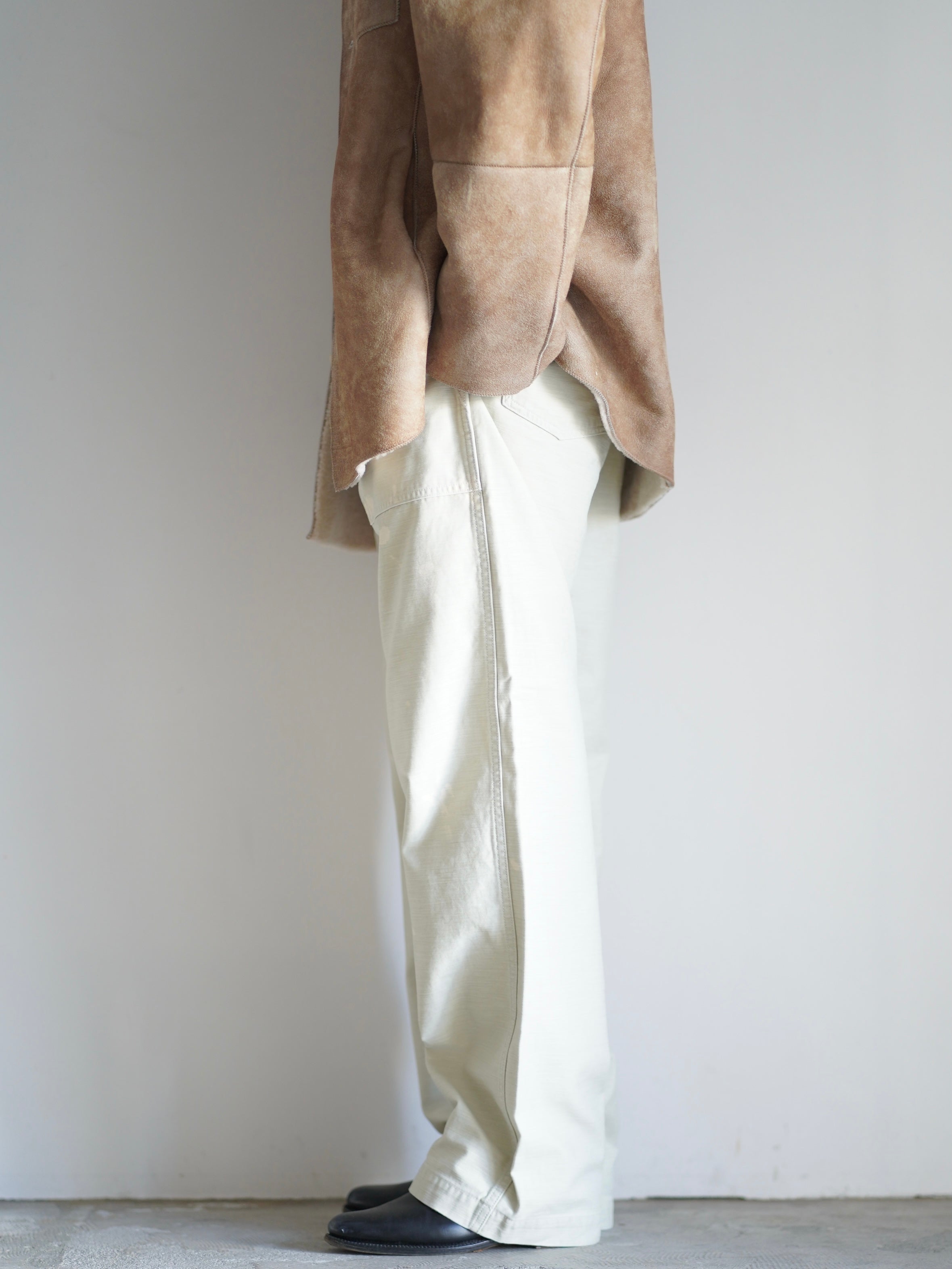 AURALEE | WASHED BAGGY SATIN BAKER PANTS – イデアル公式オンライン