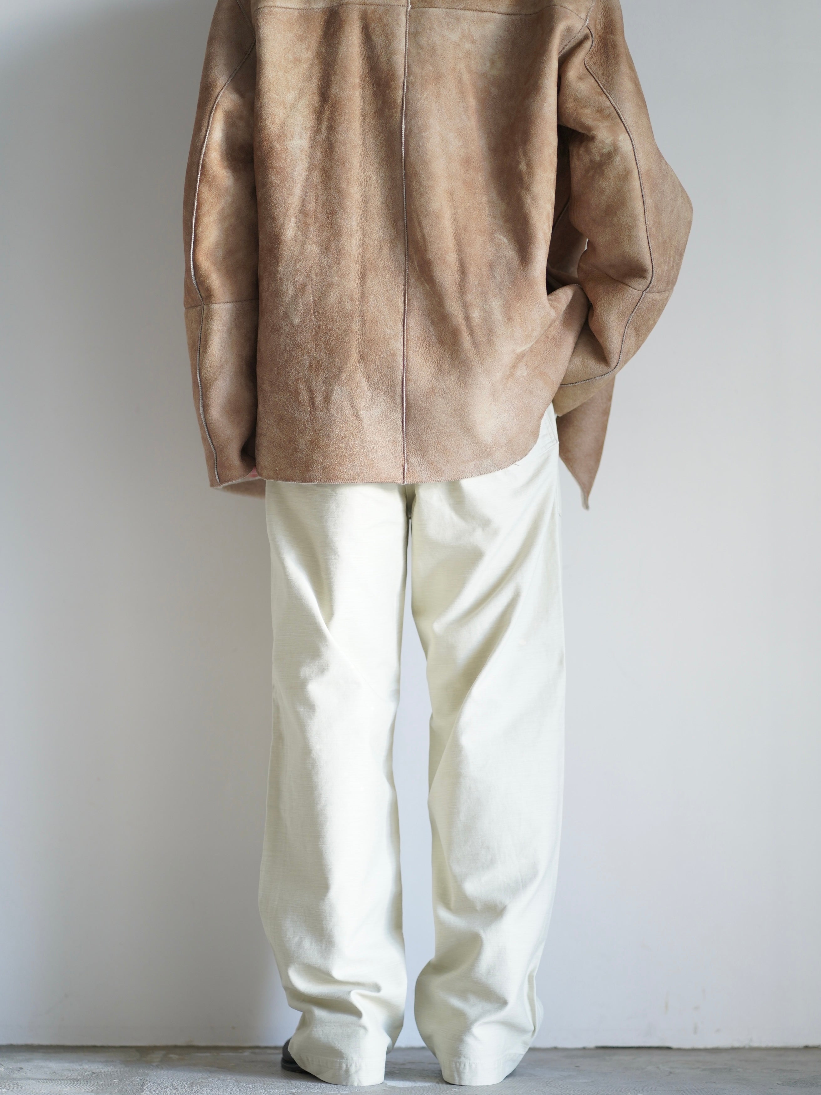 AURALEE | WASHED BAGGY SATIN BAKER PANTS – イデアル公式オンライン