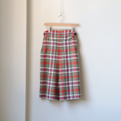 TARTAN PLAID BELTED PAINTACOURT