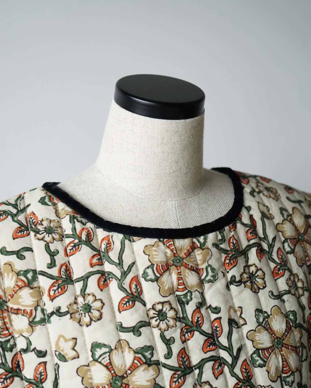 BLOCK PRINT QUILTED VEST