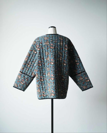 BLOCK PRINT QUILTED JACKET