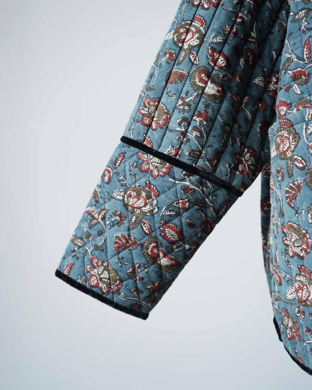 BLOCK PRINT QUILTED JACKET
