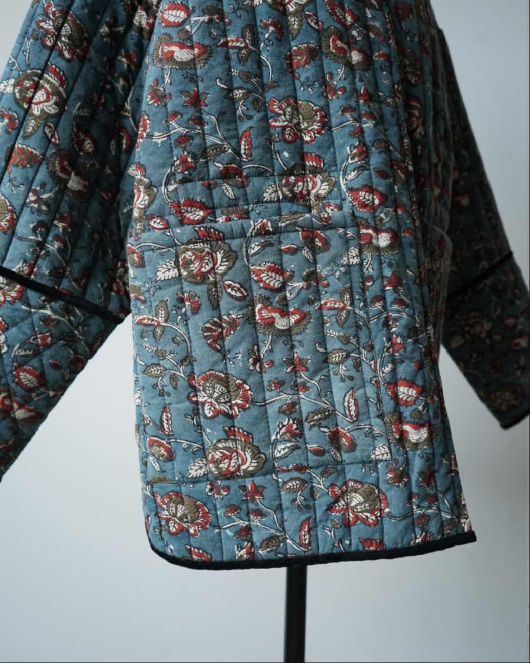 BLOCK PRINT QUILTED JACKET