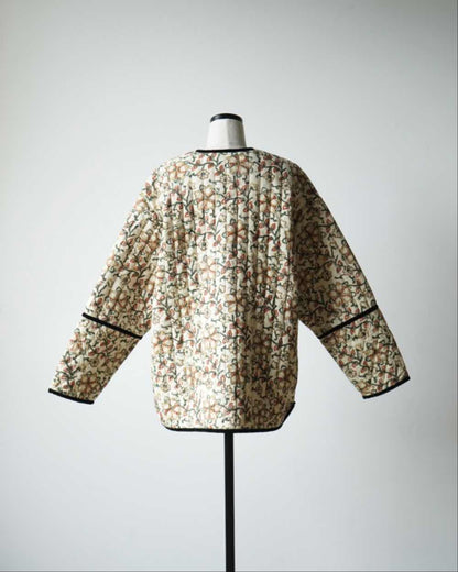 BLOCK PRINT QUILTED JACKET