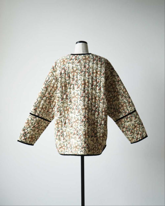 BLOCK PRINT QUILTED JACKET