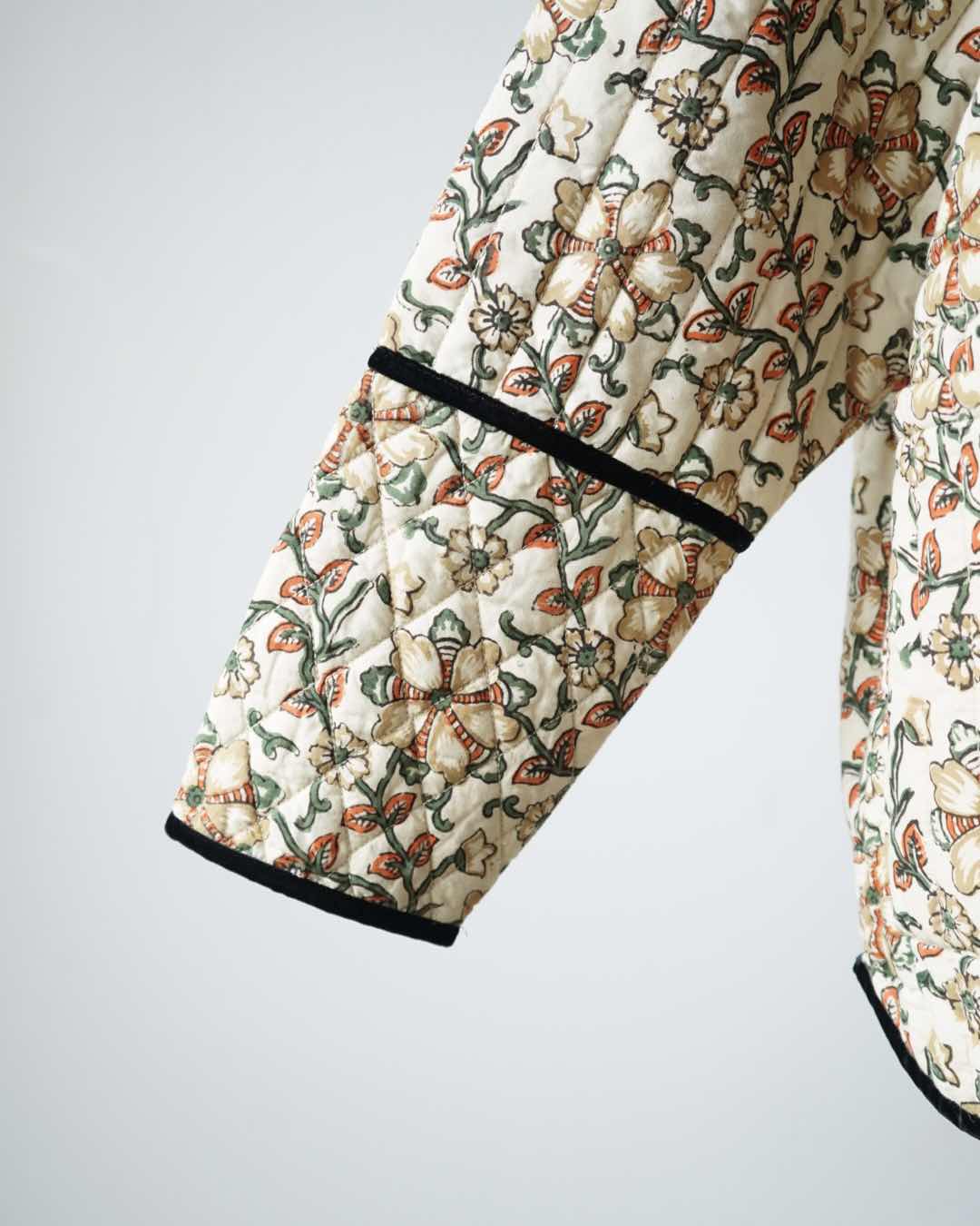 BLOCK PRINT QUILTED JACKET