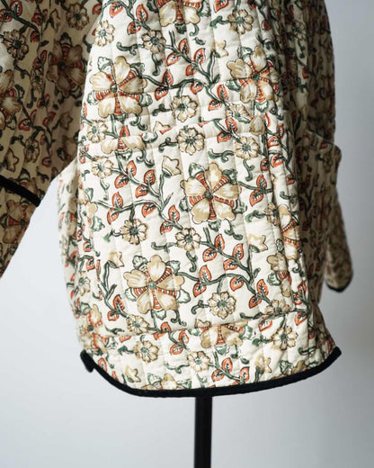 BLOCK PRINT QUILTED JACKET