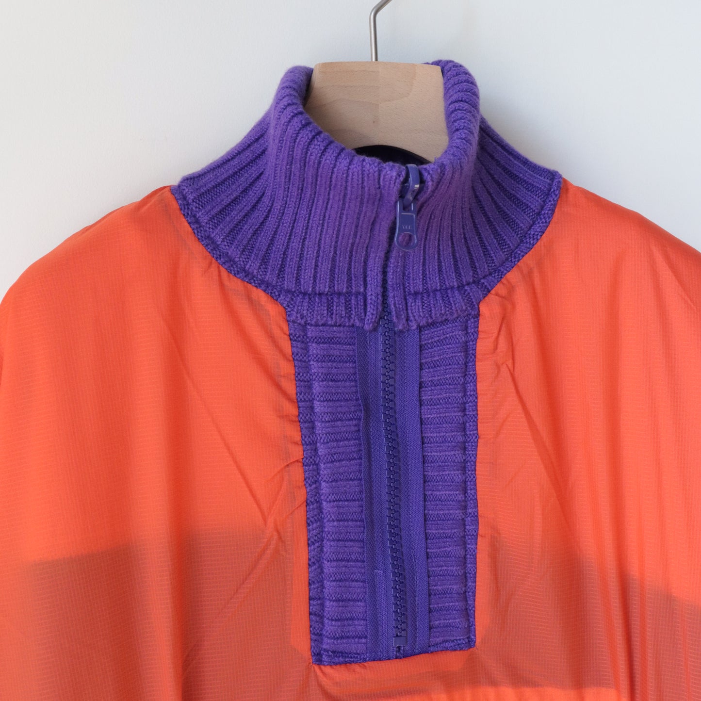 JACQUARD KNITTED OVERSIZED REVERSIBLE HALF ZIP JUMPER