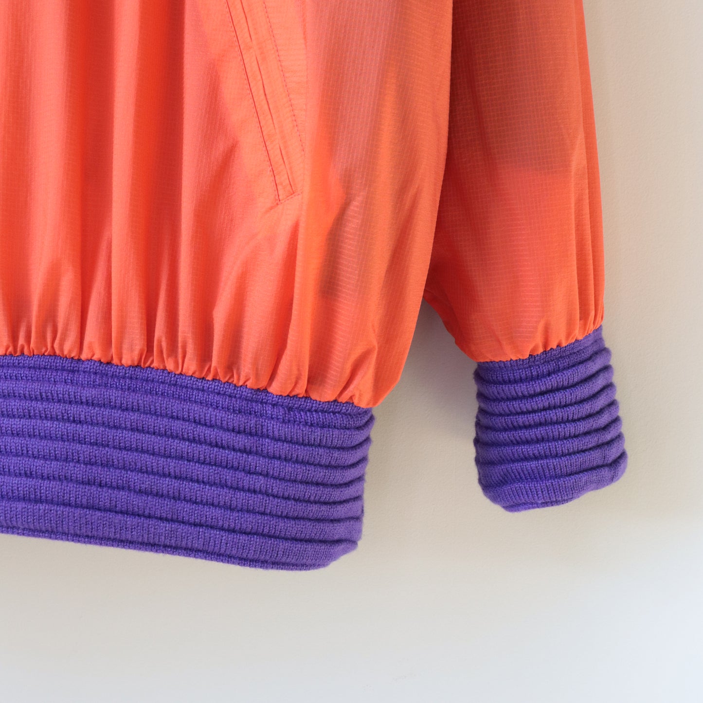 JACQUARD KNITTED OVERSIZED REVERSIBLE HALF ZIP JUMPER