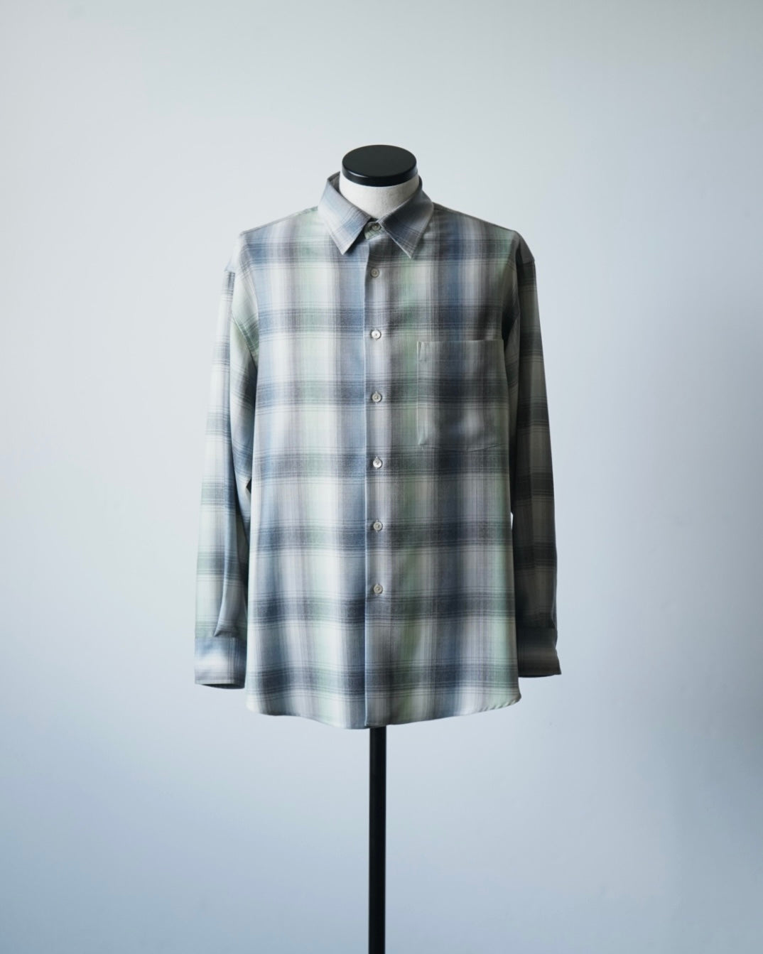 SUPER LIGHT WOOL CHECK SHIRT