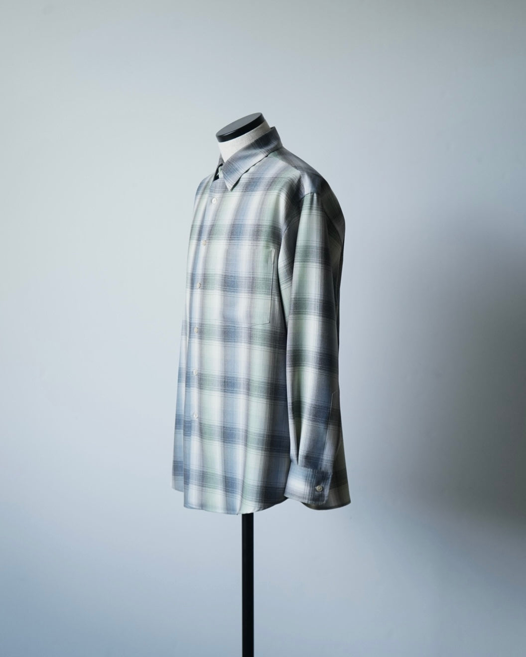 SUPER LIGHT WOOL CHECK SHIRT