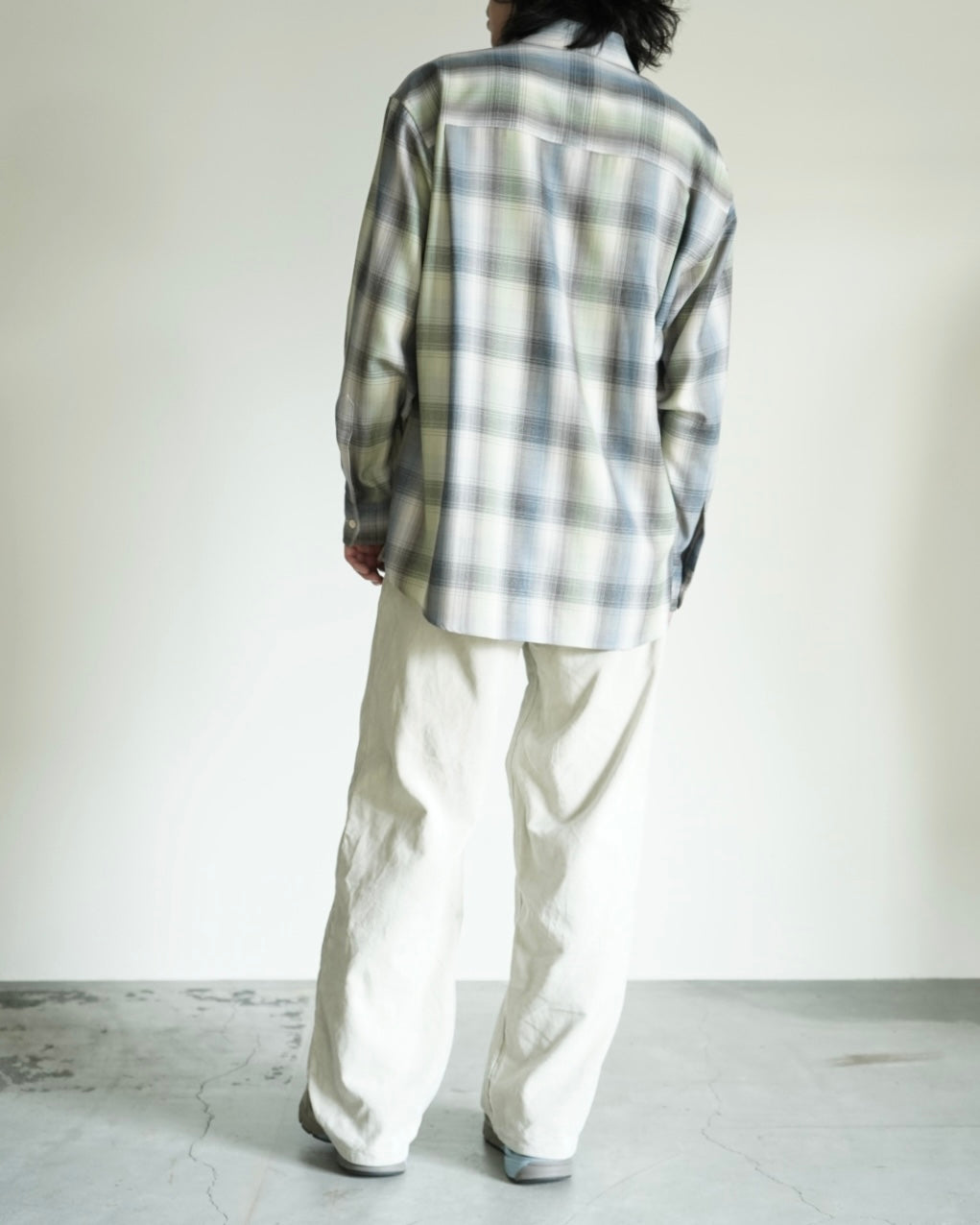 SUPER LIGHT WOOL CHECK SHIRT