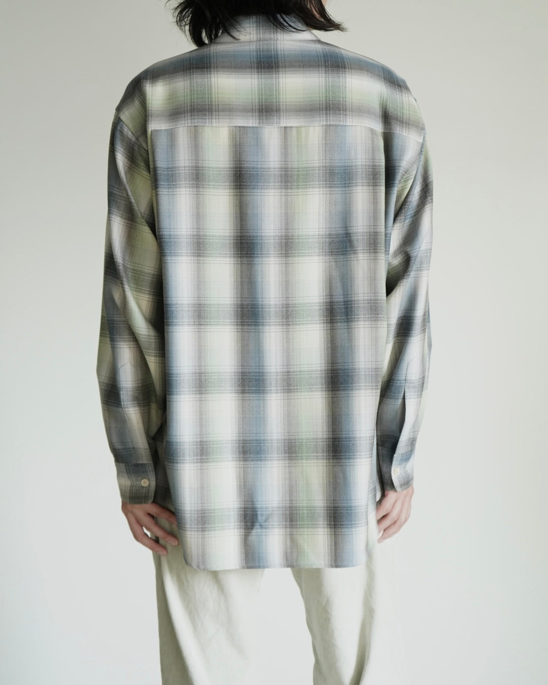 SUPER LIGHT WOOL CHECK SHIRT
