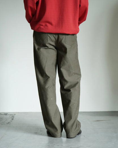 WASHED BAGGY SATIN BLEACHED BAKER PANTS