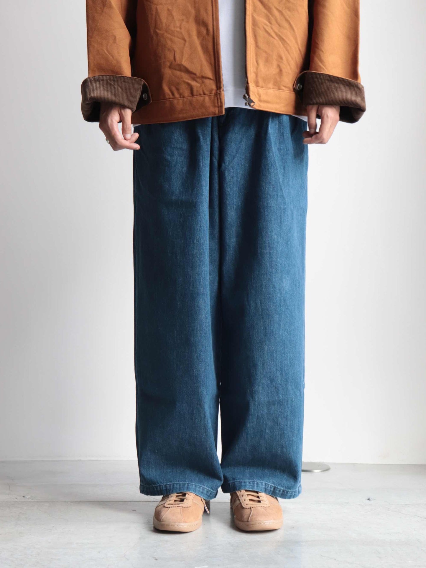 SF DENIM WIDE TROUSERS