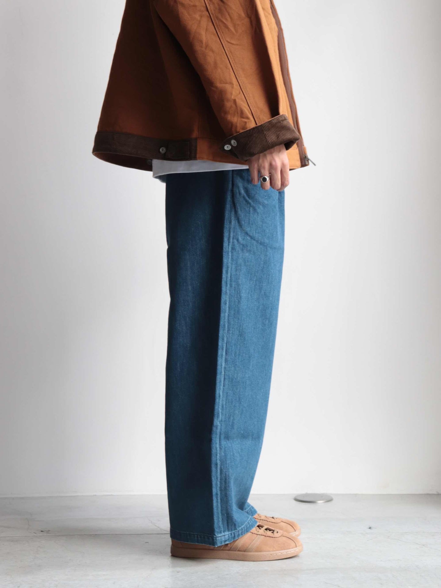 SF DENIM WIDE TROUSERS