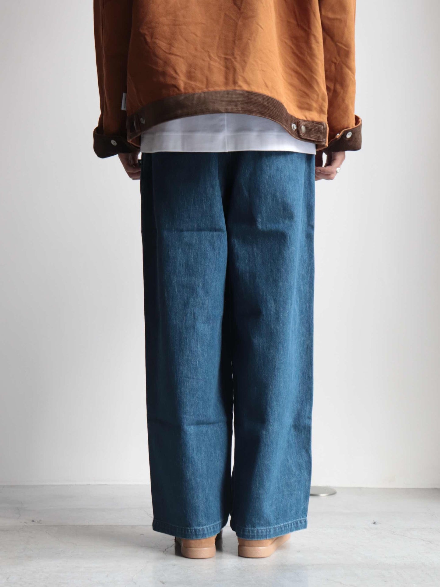 SF DENIM WIDE TROUSERS