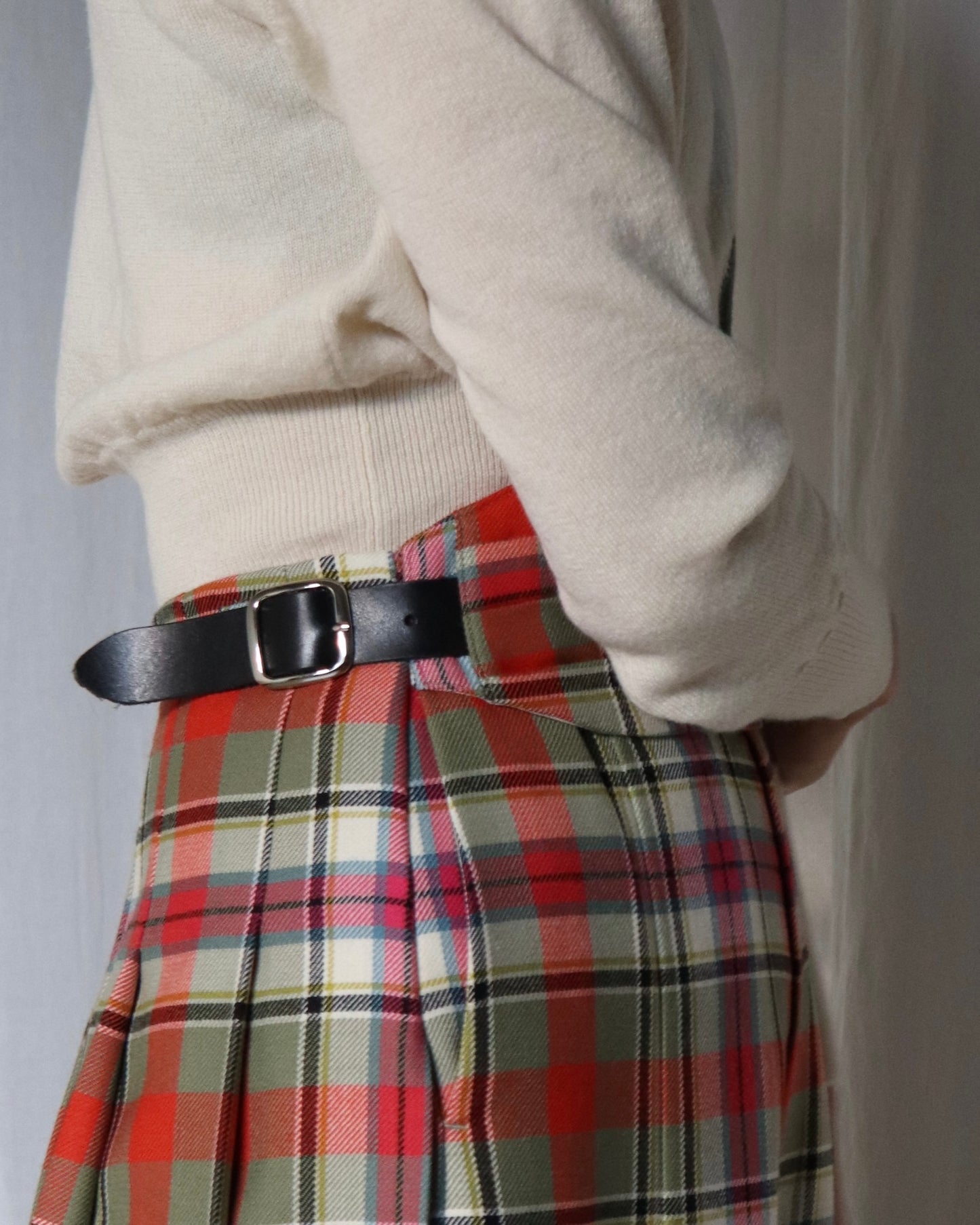 TARTAN PLAID BELTED PAINTACOURT