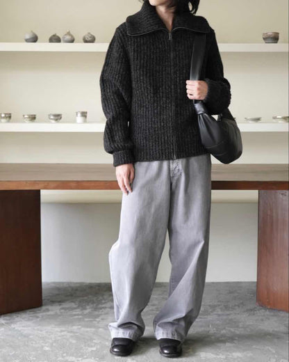 ZIPPED CARDIGAN