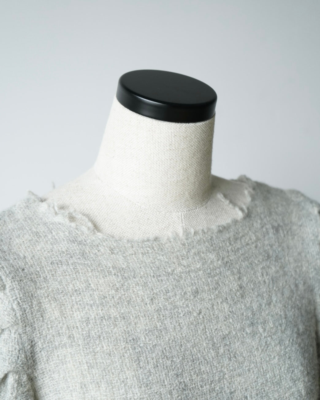 GAUZE SHETLAND PUFF-SLEEVE TOP