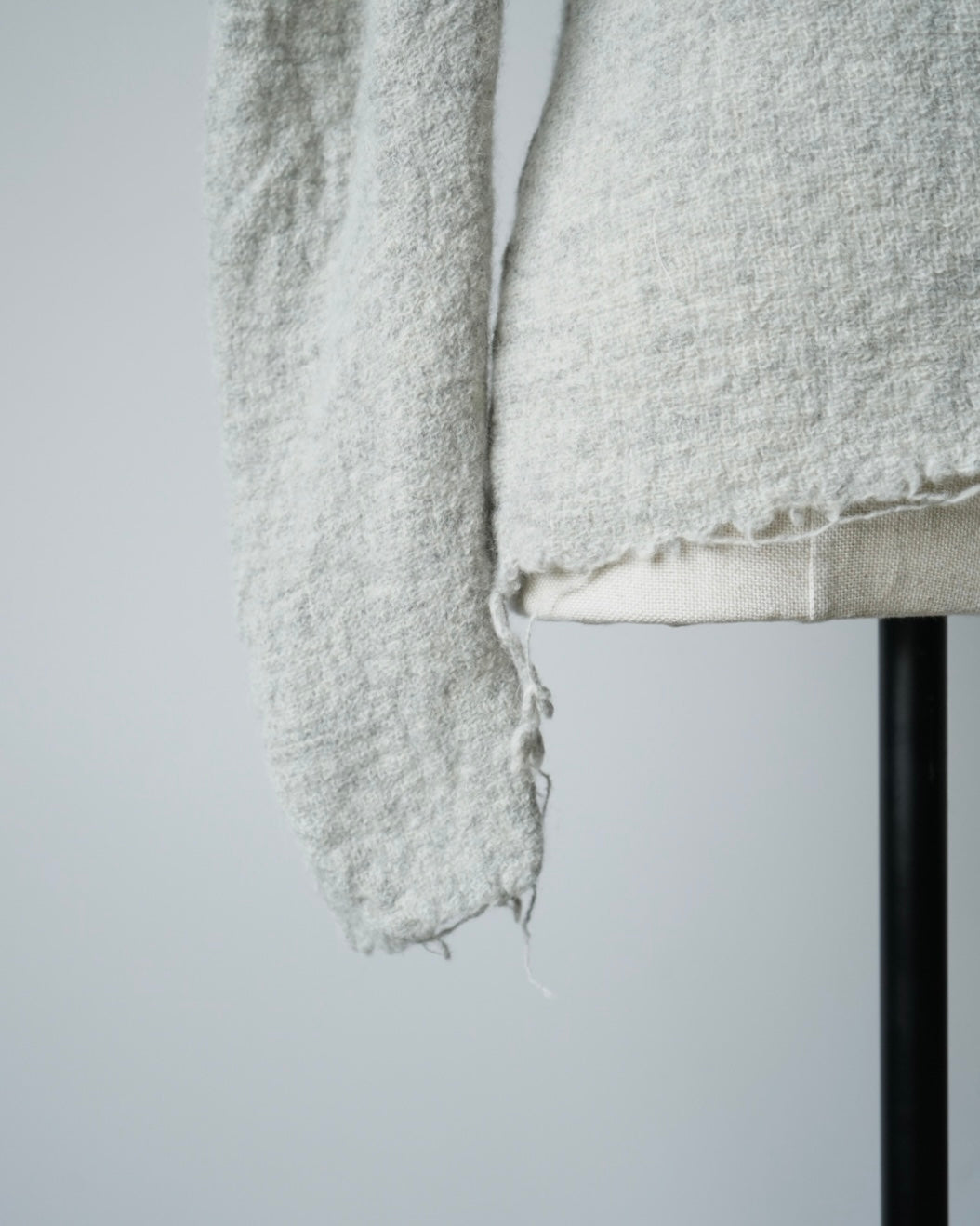 GAUZE SHETLAND PUFF-SLEEVE TOP