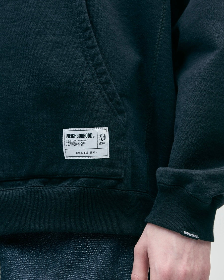 CLASSIC SWEAT HALF ZIP HOODIE LS