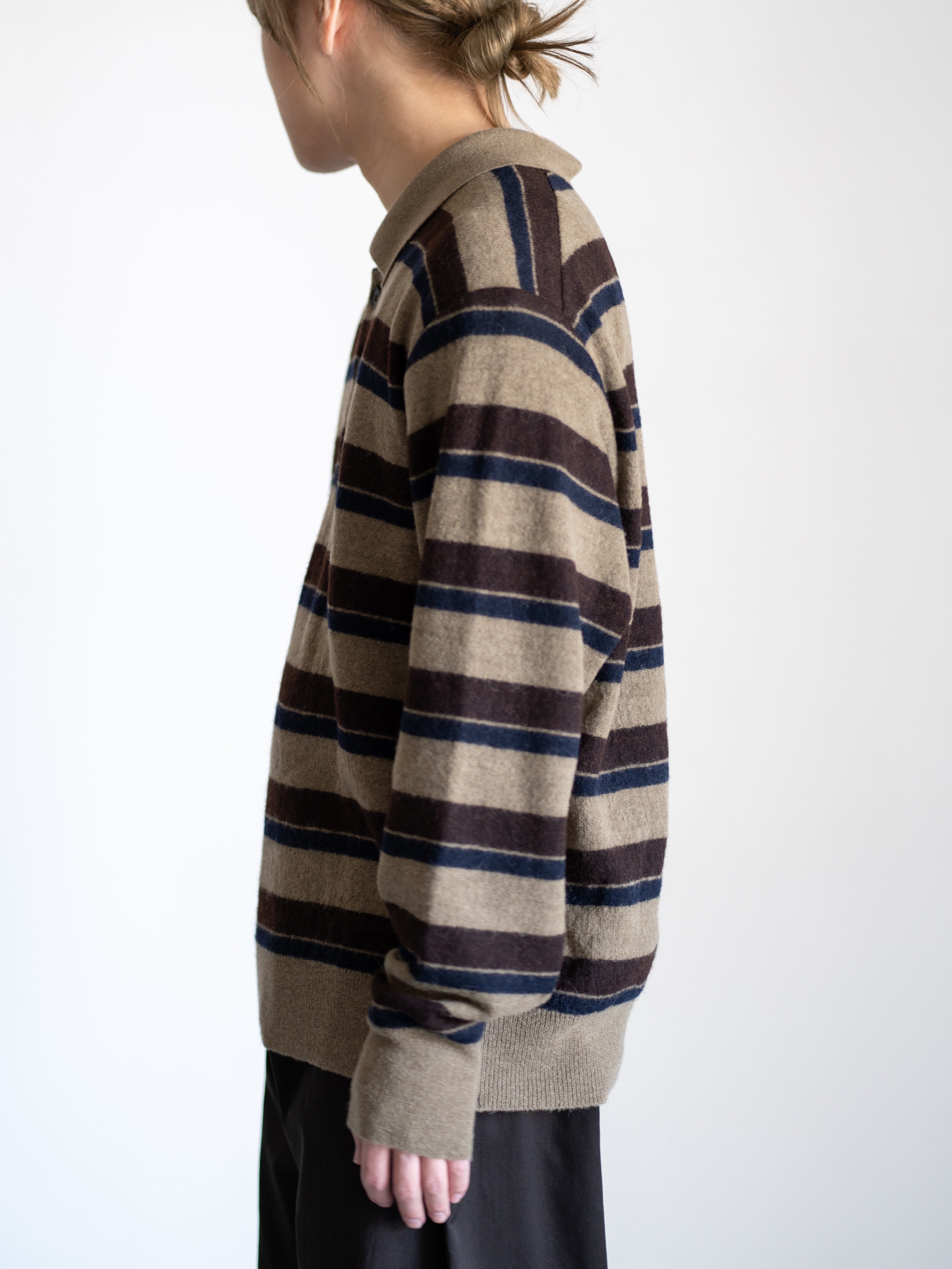 ssstein | W/AL/NY KNIT STRIPE POLO LS – イデアル公式オンラインショップ