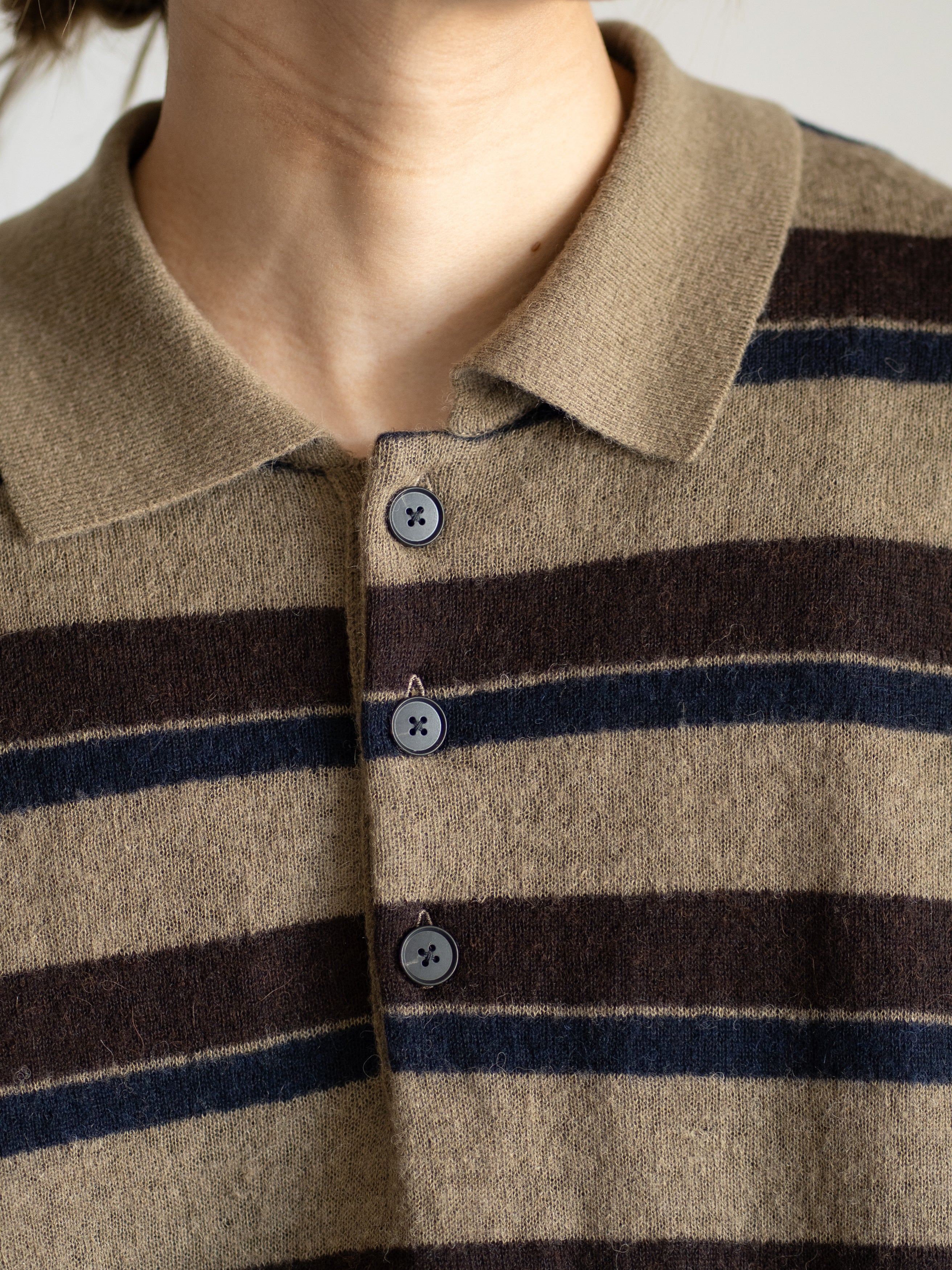 stussy knit stripe polo ニット　ストライプ　ポロシャツ stussy-textured-ss-polo-sweter