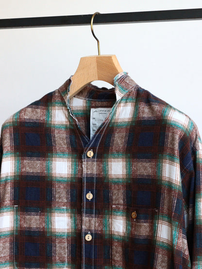 cut off collar work shirt