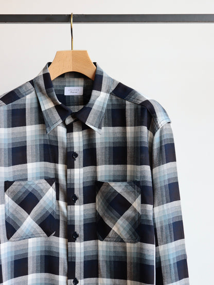 US2562 / LONG SLEEVE RAYON CHECK SHIRT