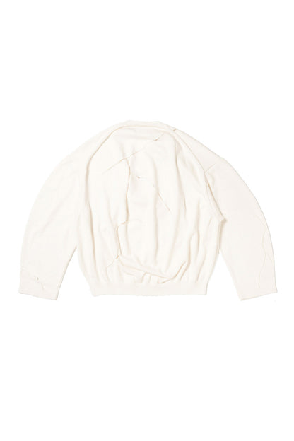 CRACKED EGG KNIT PULLOVER