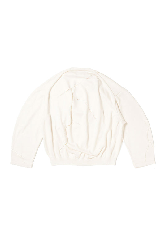 CRACKED EGG KNIT PULLOVER