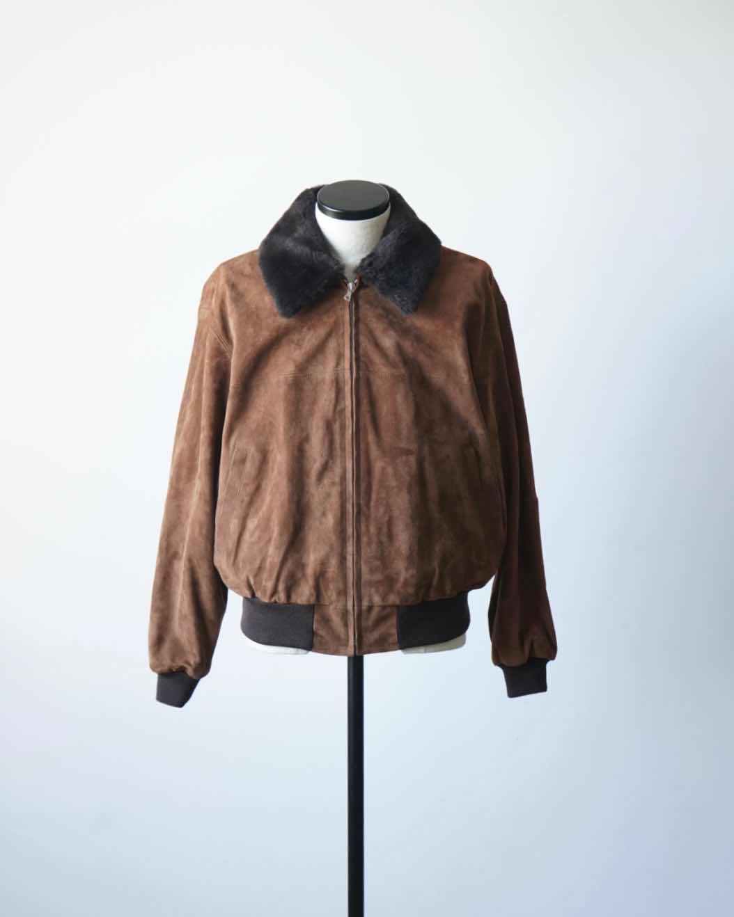 GOAT SUEDE ZIP BLOUSON