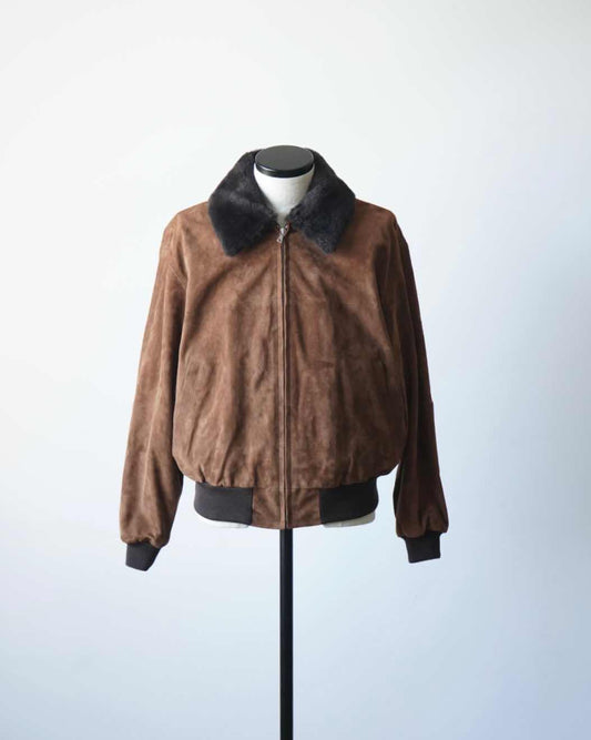 GOAT SUEDE ZIP BLOUSON