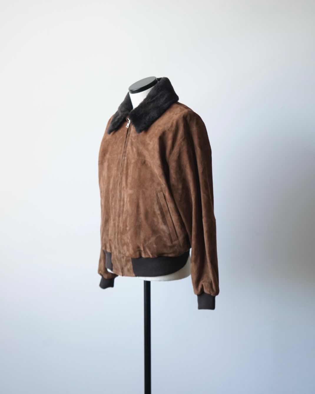 GOAT SUEDE ZIP BLOUSON