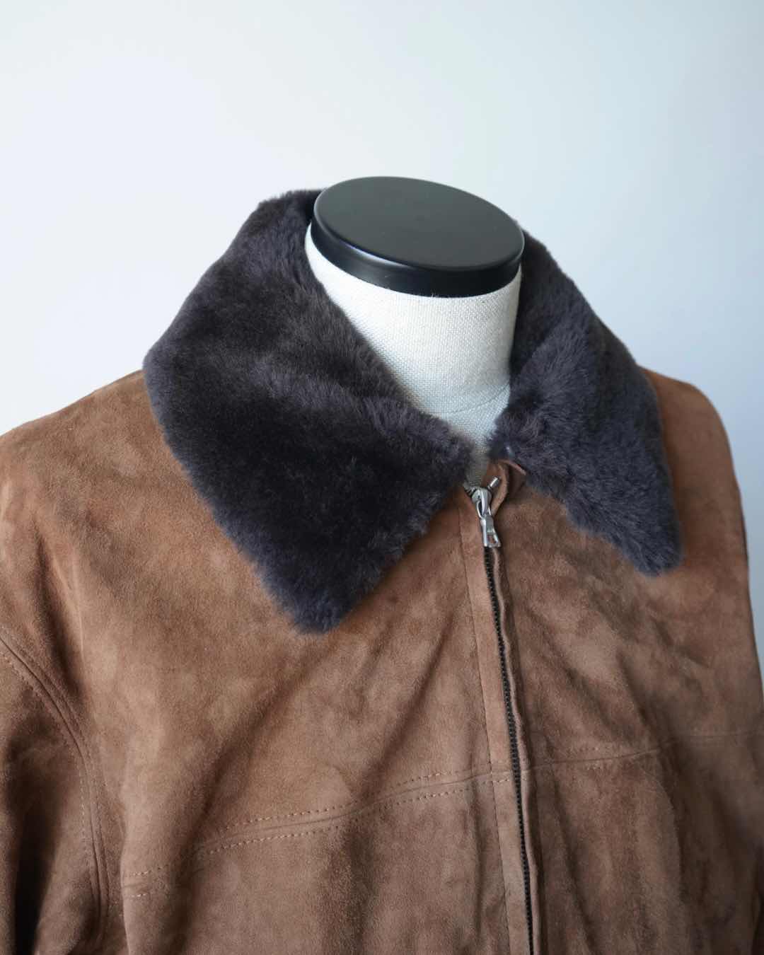 GOAT SUEDE ZIP BLOUSON