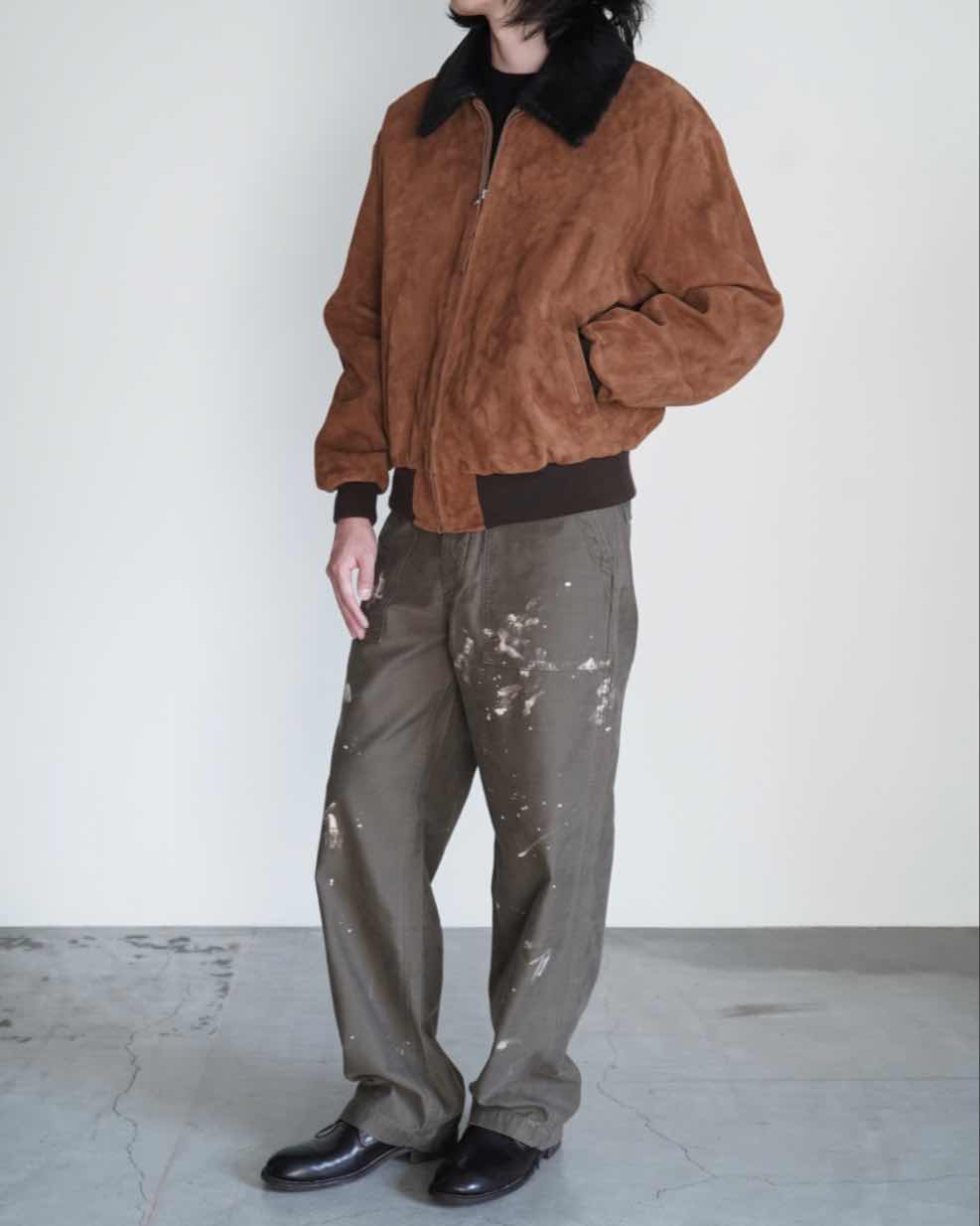 GOAT SUEDE ZIP BLOUSON