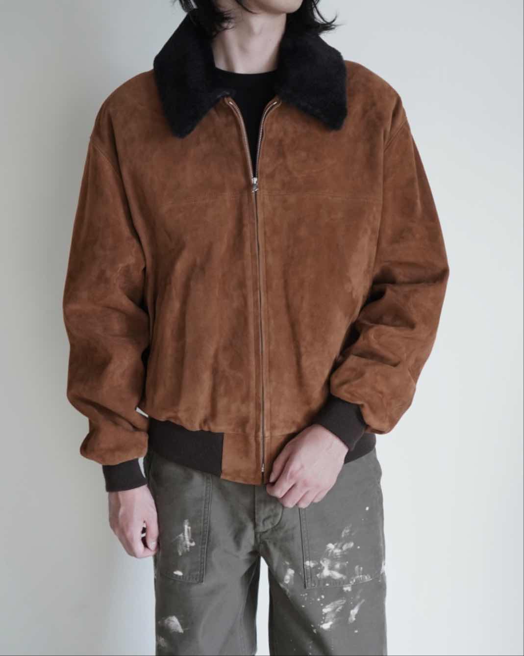 GOAT SUEDE ZIP BLOUSON