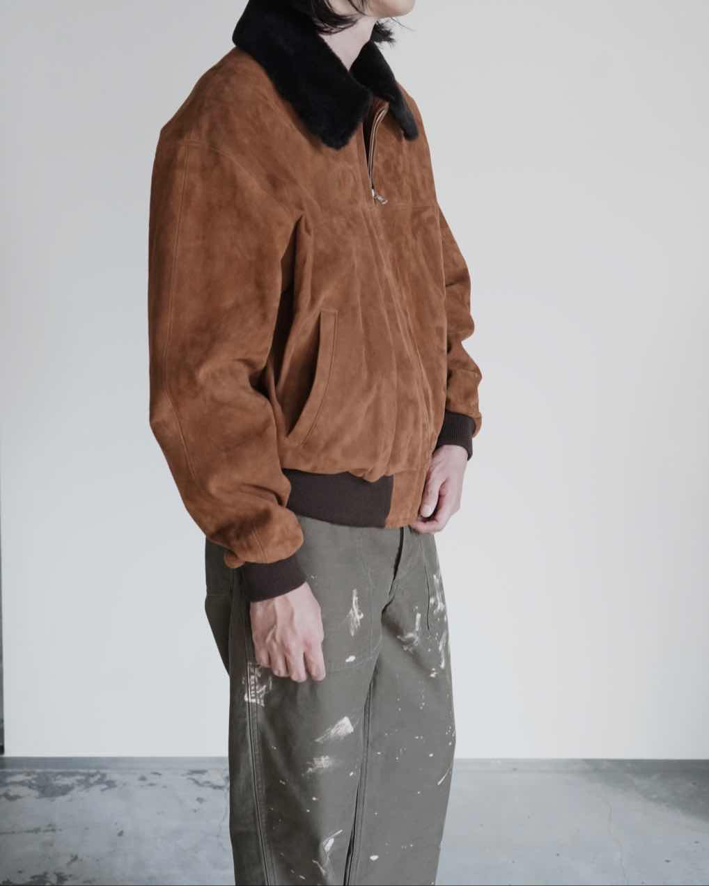 GOAT SUEDE ZIP BLOUSON