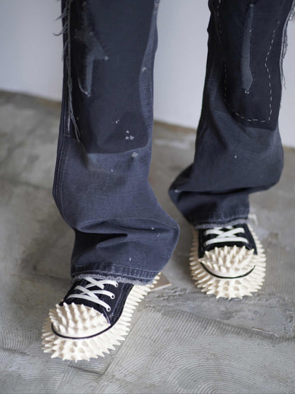 SPIKY CANVAS SNEAKER