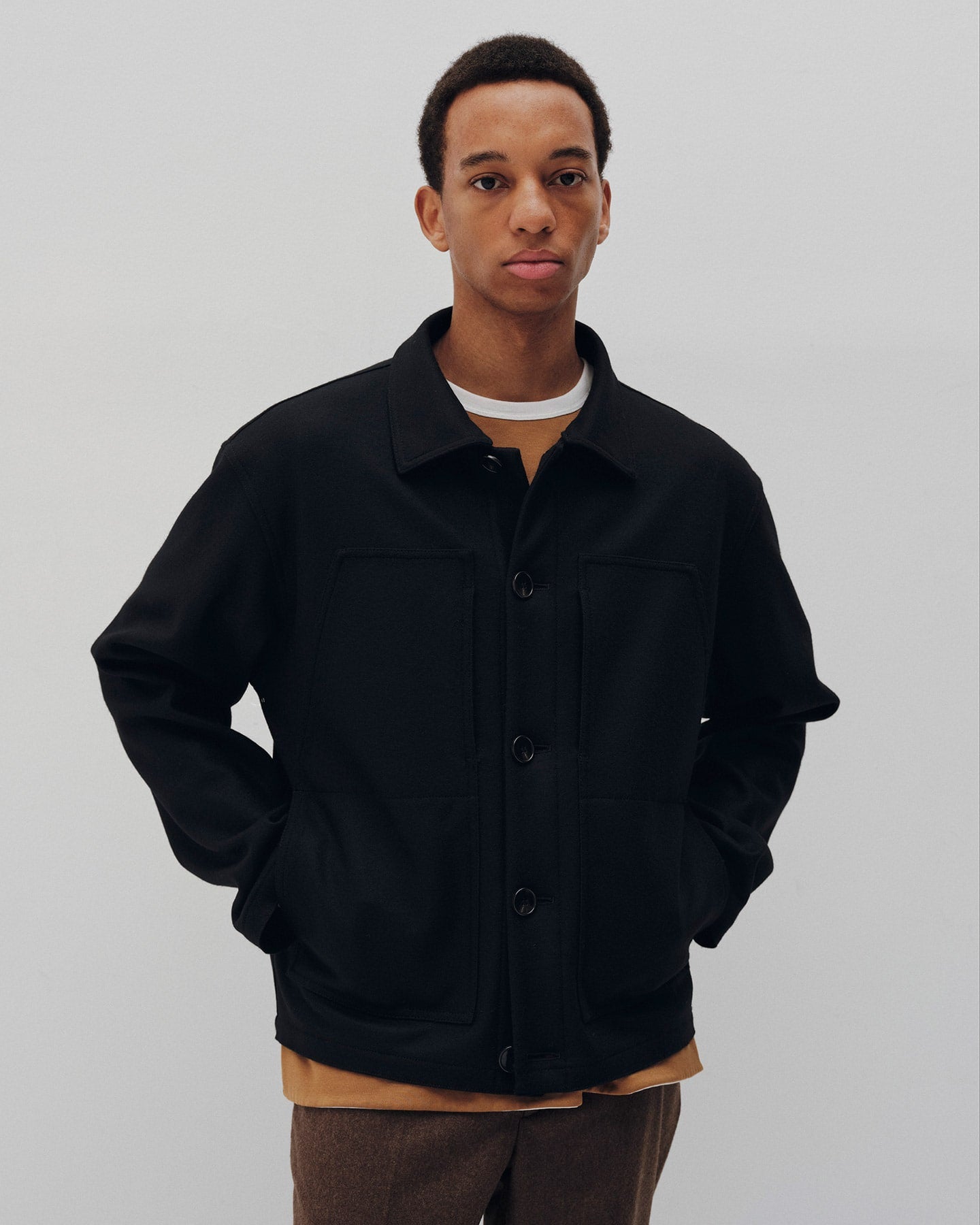 HARD MELTON CPO BLOUSON